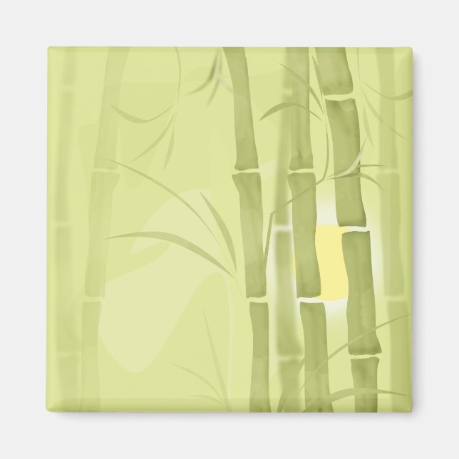 Imán Bambú verde (Frente)