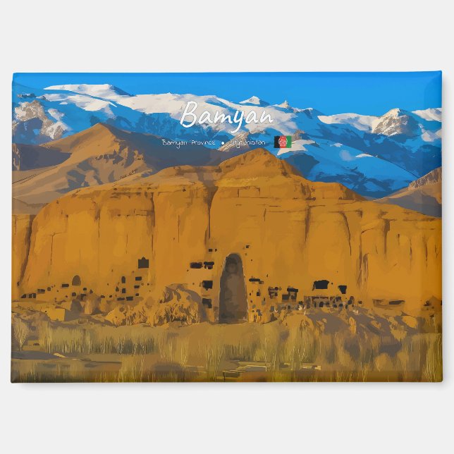 Imán Bamyan, Afganistán - Valle del acantilado de Buda (Anverso)
