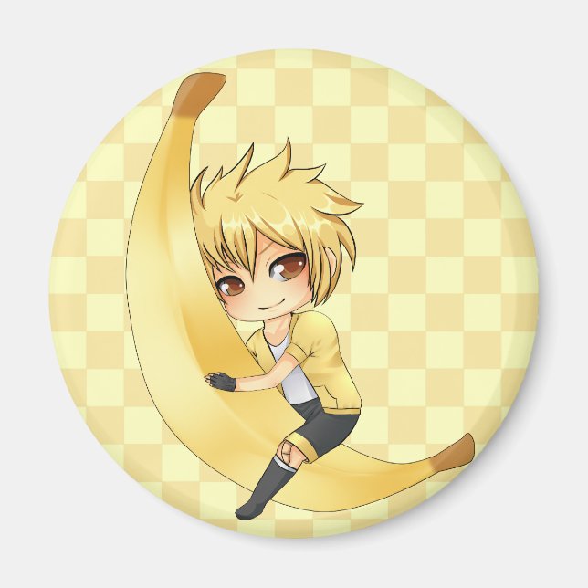 Imán Banana Boy chibi (Frente)