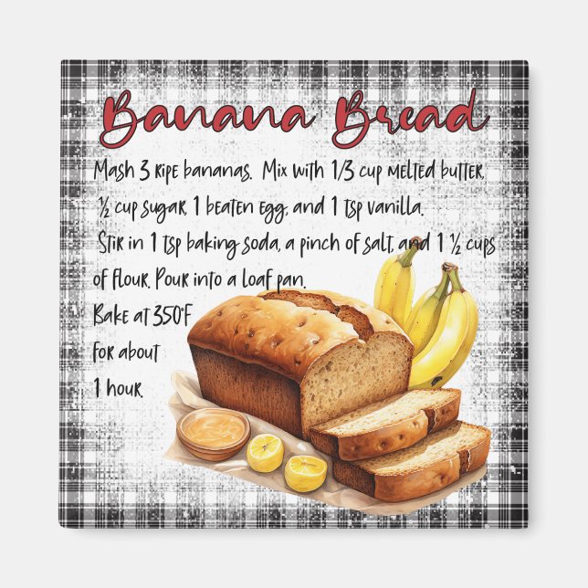 Imán Banana Bread Recipe (Frente)