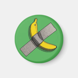 Imán Banana de Arte Pop y Gráfico de Cinta Adhesiva con