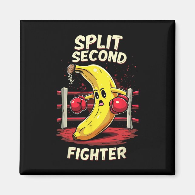 Imán Banana de boxeo Muay Thai Mma Fighter en Split (Frente)