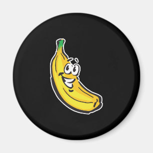 Imán banana feliz