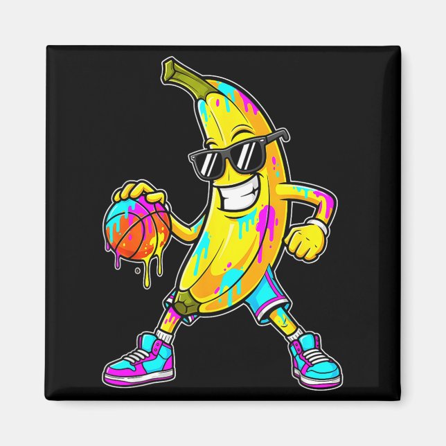 Imán Banana Funny Basketball Drip Kids Youth Boys Girls (Frente)