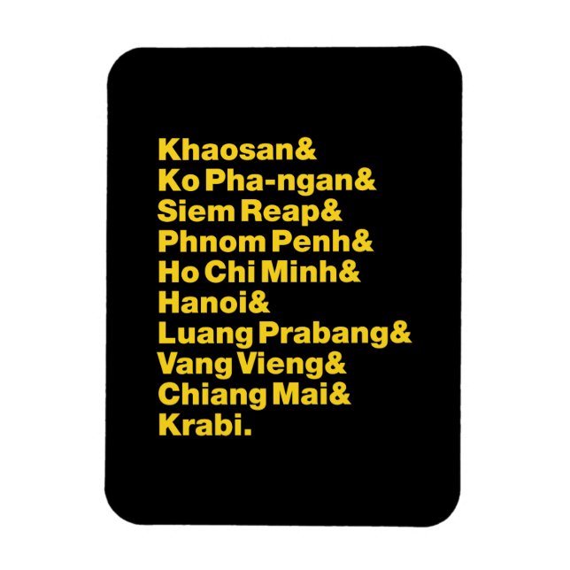 Imán Banana Pancake Trail / Circuito (Vertical)