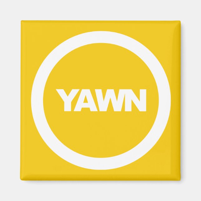 Imán Banana Yawn Brand Dorm Fridge (Frente)