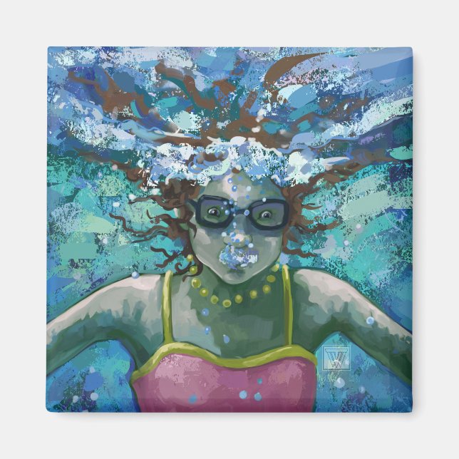 Imán Bañarse bajo el agua (Frente)