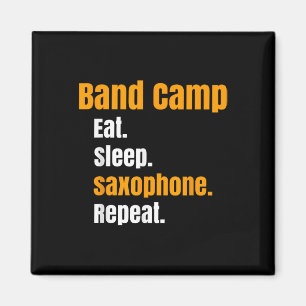 Imán Band Camp Come Sleep Saxofhone Repetir verano