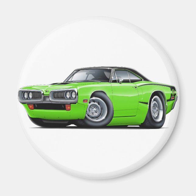 Imán Banda C superior Super Bee Lime-Black 1970 (Frente)