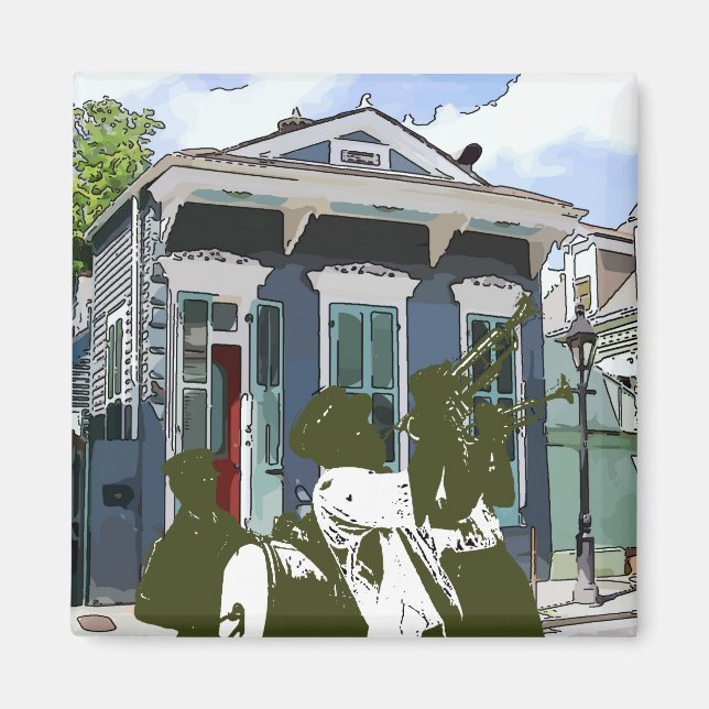 Imán Banda De Brass En Marigny (Frente)