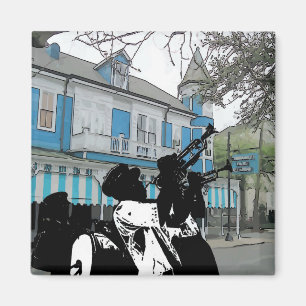 Imán Banda de bronce en el restaurante New Orleans