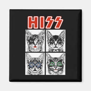 Imán Banda de conciertos de rock de gato retro Niños F