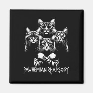 Imán Banda de conciertos de rock de gato retro Niños F