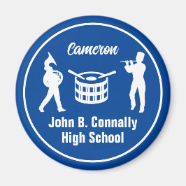 Imán Banda de Marcha de la Escuela Secundaria Azul pers