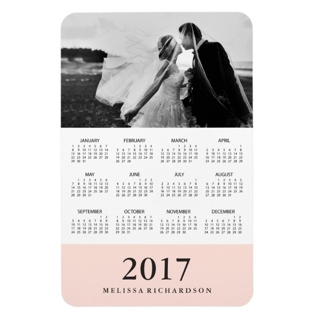 Imán Banda Rubor | Elegante Calendario Fotográfico 2017 (Vertical)