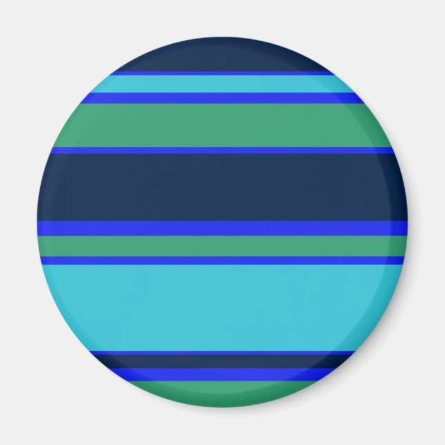 Imán Bandas azules y verdes (Frente)