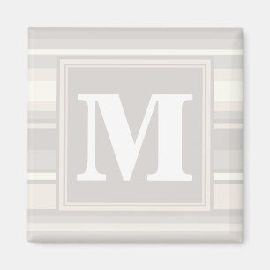 Imán Bandas beige monogramo