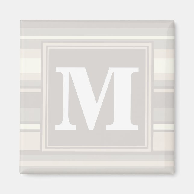 Imán Bandas beige monogramo (Frente)