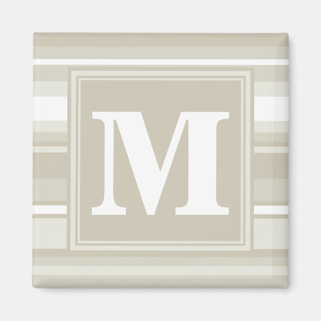 Imán Bandas de arenisca monogramo (Frente)