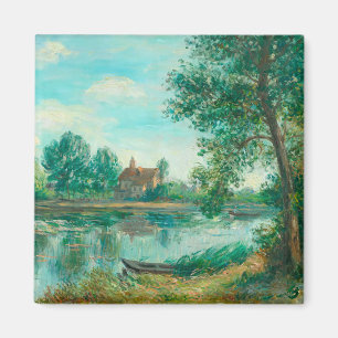 Imán Bandas del Loing en Saint-Mammès Alfred Sisley