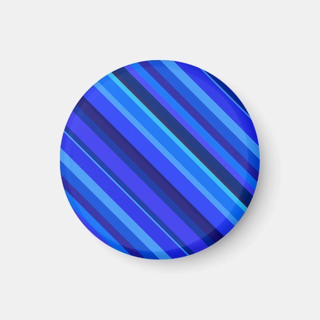 Imán Bandas diagonales azules (Frente)