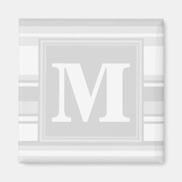 Imán Bandas grises claras monográficas