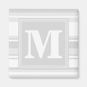 Imán Bandas grises claras monográficas