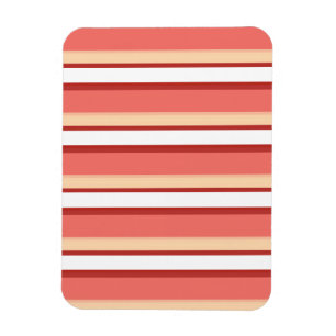 Imán Bandas rosadas blancas y cortas