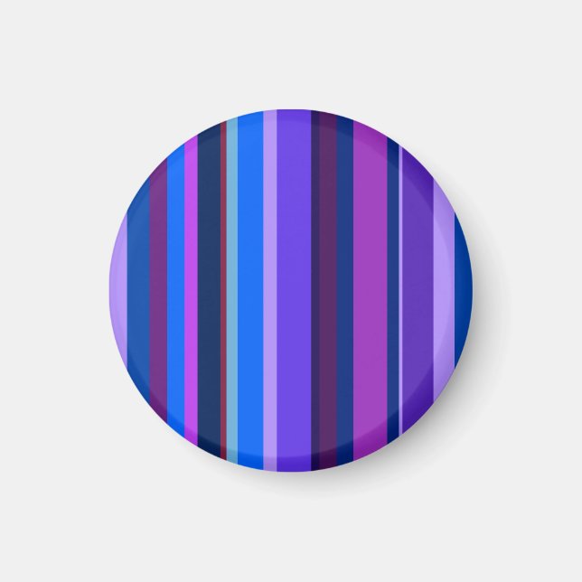 Imán Bandas verticales azul y violeta (Frente)
