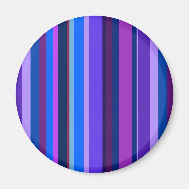 Imán Bandas verticales azul y violeta (Frente)