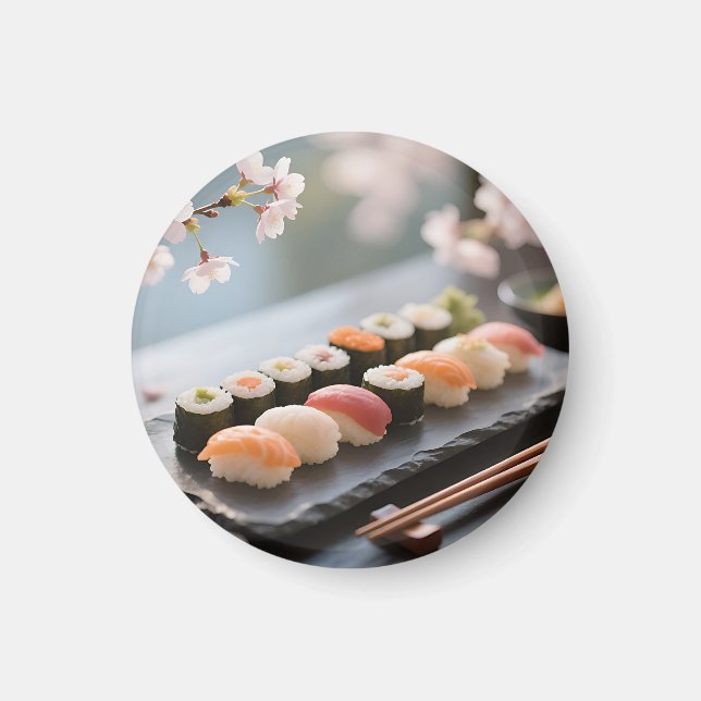 Imán Bandeja de Sushi Flor de Cerezo (Frente)