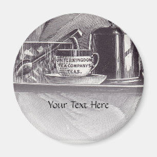 Imán Bandeja de té de época