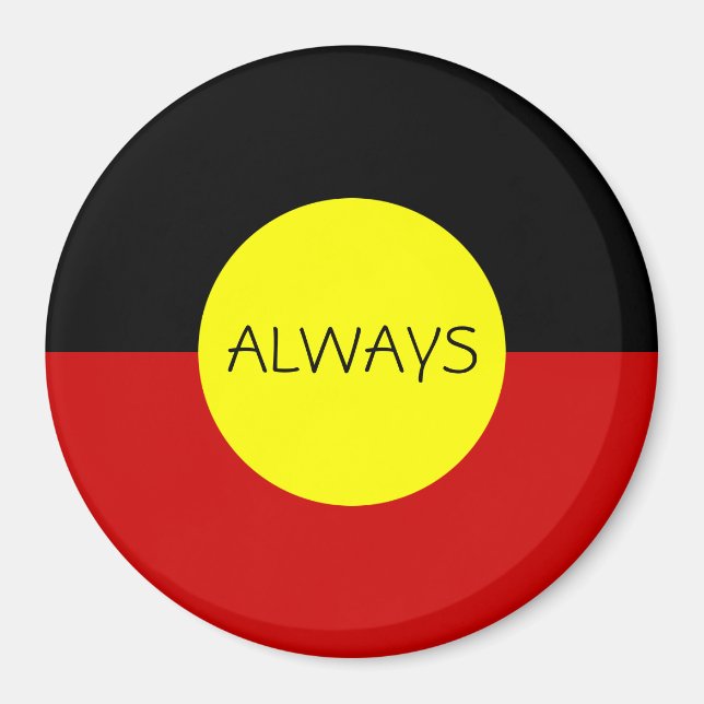 Imán bandera aborigen de australia (Frente)