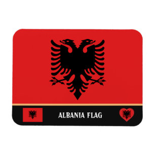 Imán Bandera albanesa y Albania viajes, vacaciones y de