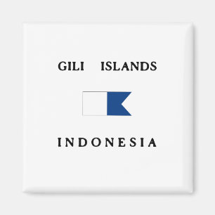 Imán Bandera alfa de la zambullida de Indonesia de las