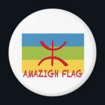 Imán Bandera amazigh - bandera bereber-Drapeau Amazigh<br><div class="desc">Drapeau amazigh . Montrez la fierté de votre héritage amazigh avec cette chemise amazighe. Aimez vos racines amazighes et d'où vous venez. Le drapeau berbère est composé d'une bande bleue, verte et jaune, representante, respectivamente la mer, la naturaleza y el désert. En son center, le yaz (ⵣ) tifinagh simboliza "l'homme...</div>