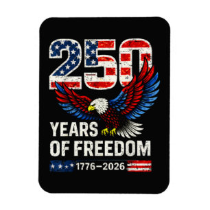 Imán bandera americana aniversario 250 EE. UU.
