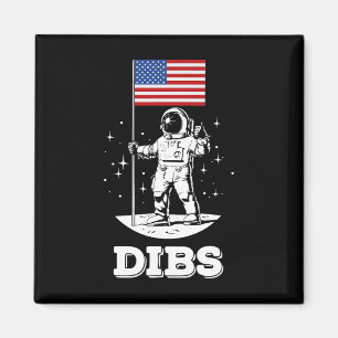 Imán Bandera Americana Astronauta Espacio 4 De Julio Am