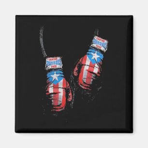 Imán Bandera Americana Boxing Usa Glove Gym Boxer Fitne