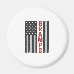 Imán Bandera Americana de Abuelo Vintage Vector Patriót