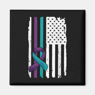 Imán Bandera Americana de Conciencia para la Prevención