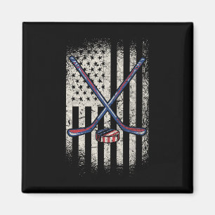 Imán Bandera Americana de Hockey - Hockey sobre hielo d