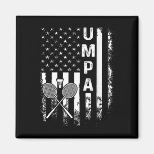 Imán Bandera Americana de Navidad Vintage Xma de Árbitr