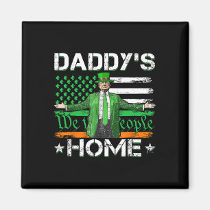 Imán Bandera Americana Día de San Patricio 2025 Trump P