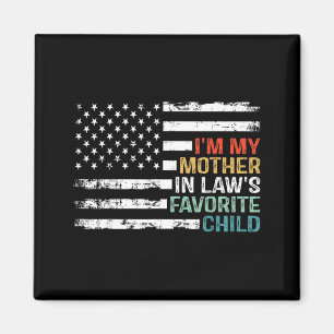 Imán Bandera Americana Hijo Favorito De Mi Suegra