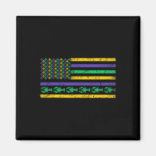 Imán Bandera Americana Mardi Gras T Shirt Mardi Gras Cr