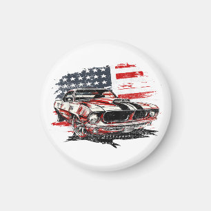 Imán Bandera Americana Patriótica