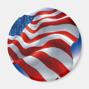 IMÁN BANDERA AMERICANA QUE AGITA