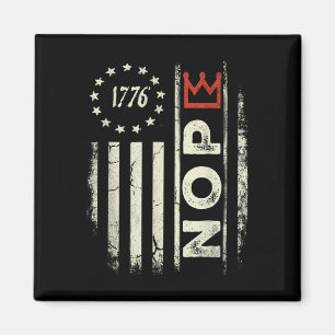 Imán Bandera Americana Vertical Señal de Protesta Retro