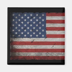 Imán bandera americana vintage 4 de julio
